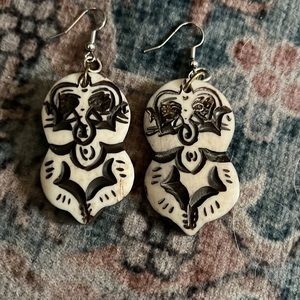 “Namaste” Handmade Hippie Earthy earrings!